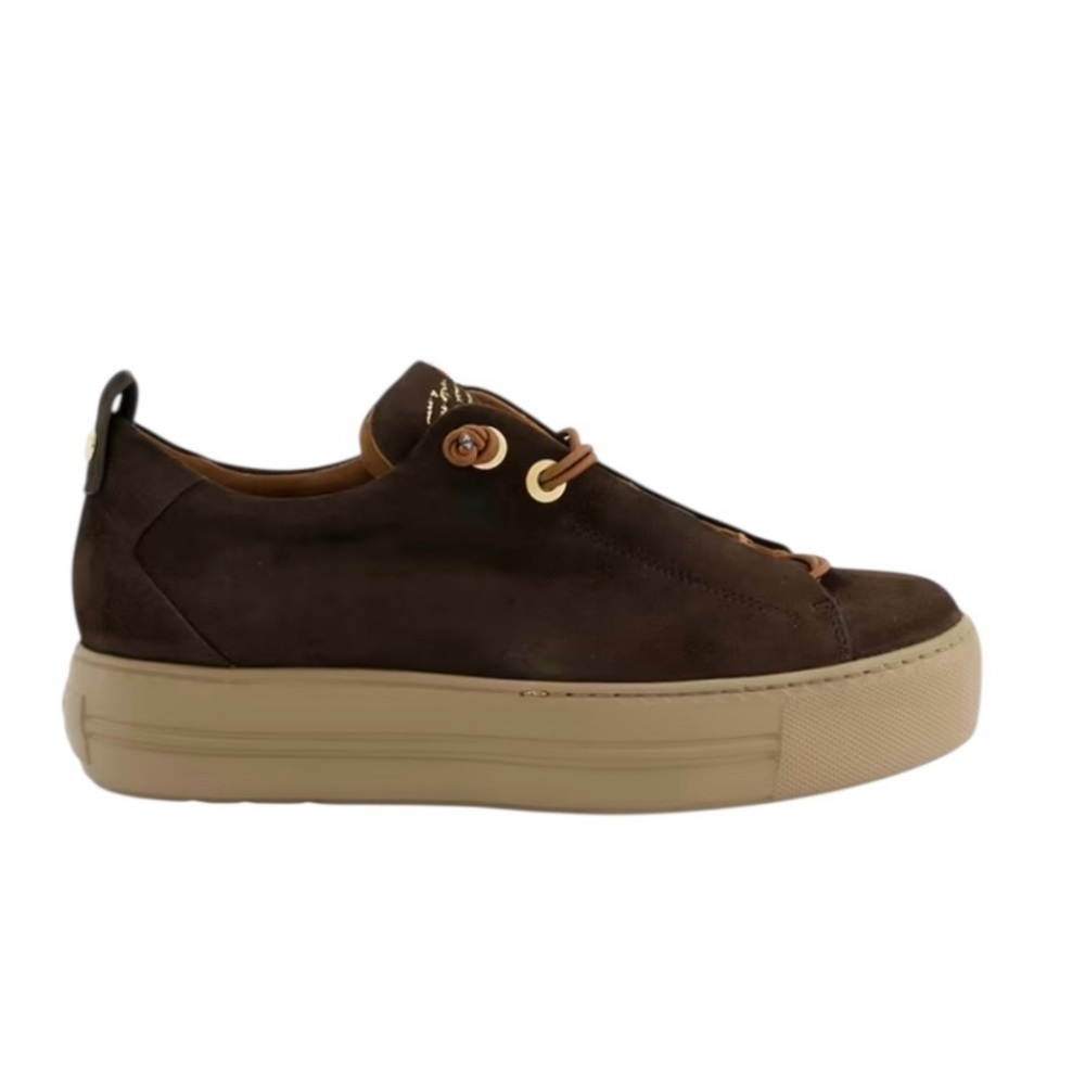 Brown suede Leather sneakers. US sizes Never worn